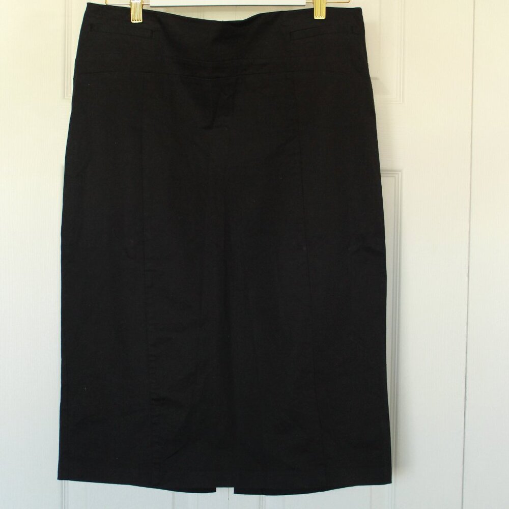 New York and Company 7th Avenue Suiting black pencil skirt size 12